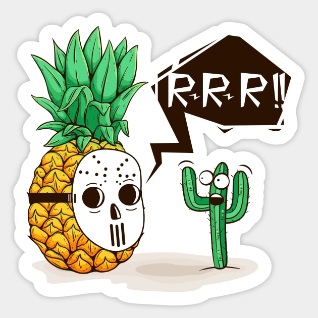 Pineapple prank Sticker by My Happy-Design